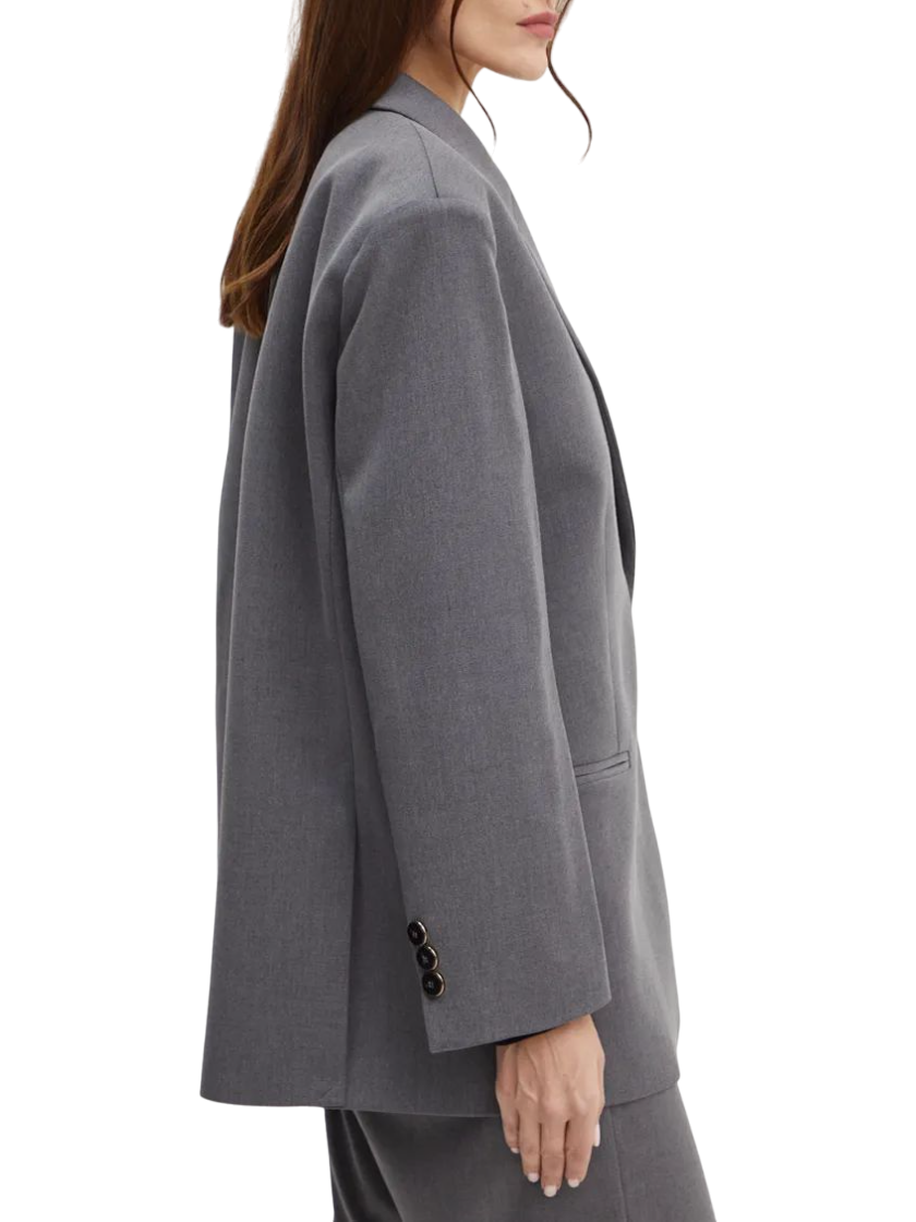 Simona Corsellini giacca monopetto over grigio A24CPGI015 0652 SIMONA CORSELLINI