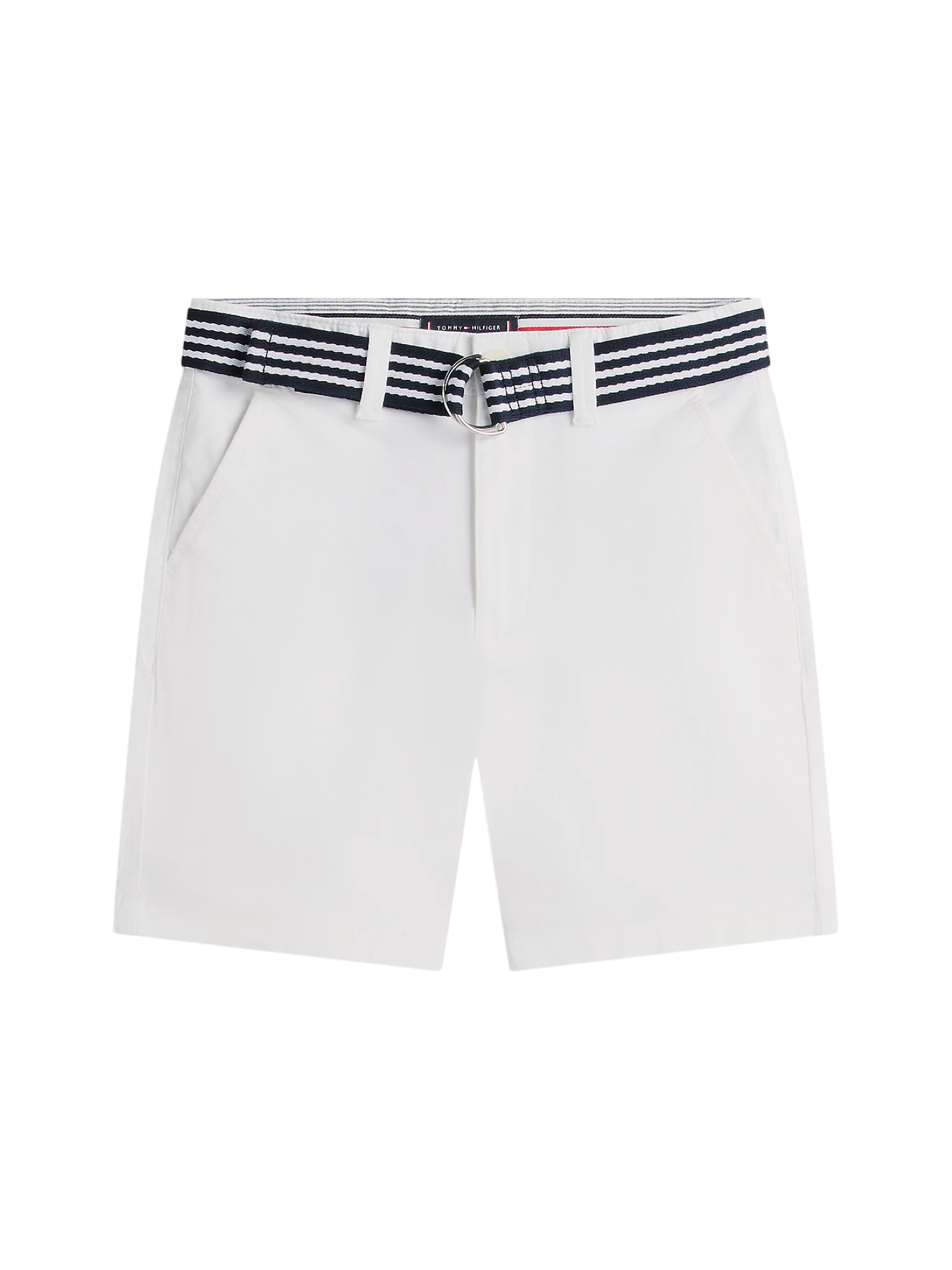 Tommy Hilfiger shorts bambino con cintura bianco KB0KB10246 YBR Tommy Hilfiger