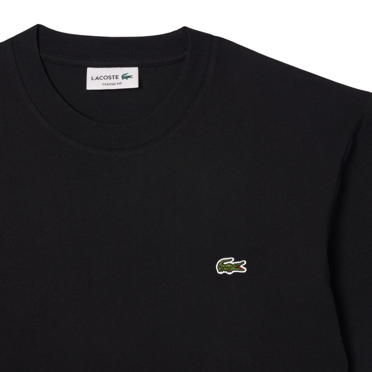 Lacoste T-shirt manica corta con cotone nero TH7318 031 LACOSTE