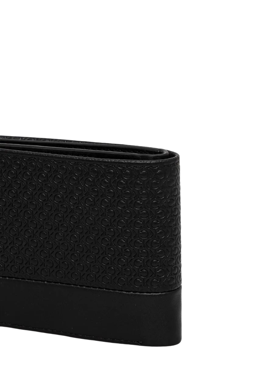 Calvin Klein portafogli in ecopelle con logo all over nero K50K512279 0GK Calvin Klein Accessori