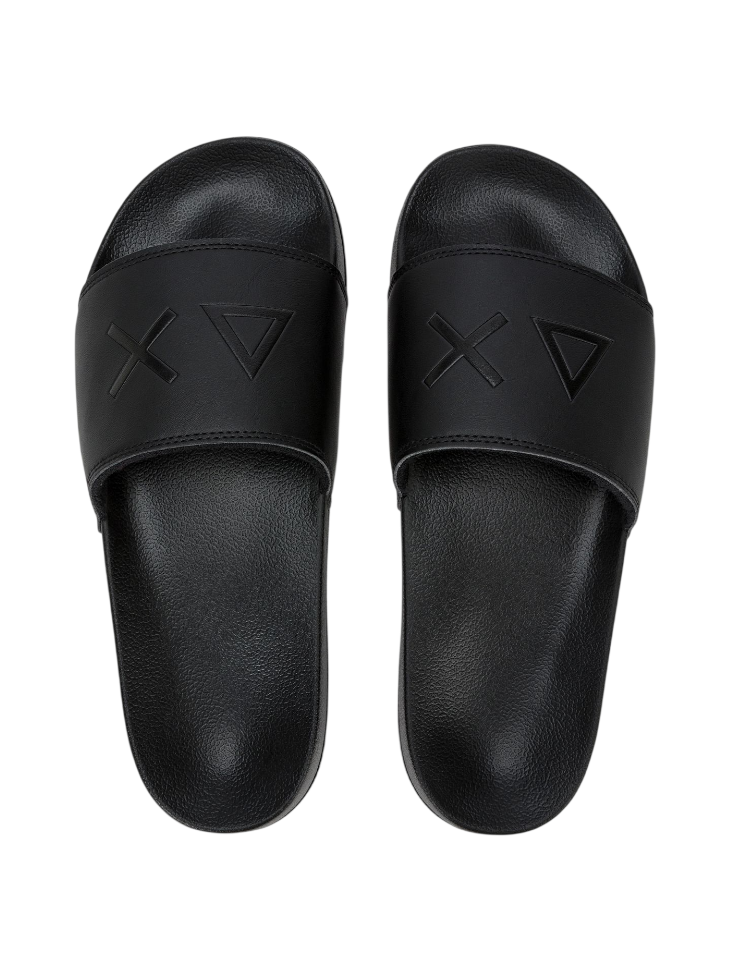 Sun68 ciabatte uomo in gomma con logo nero X36110 NERO SUN68