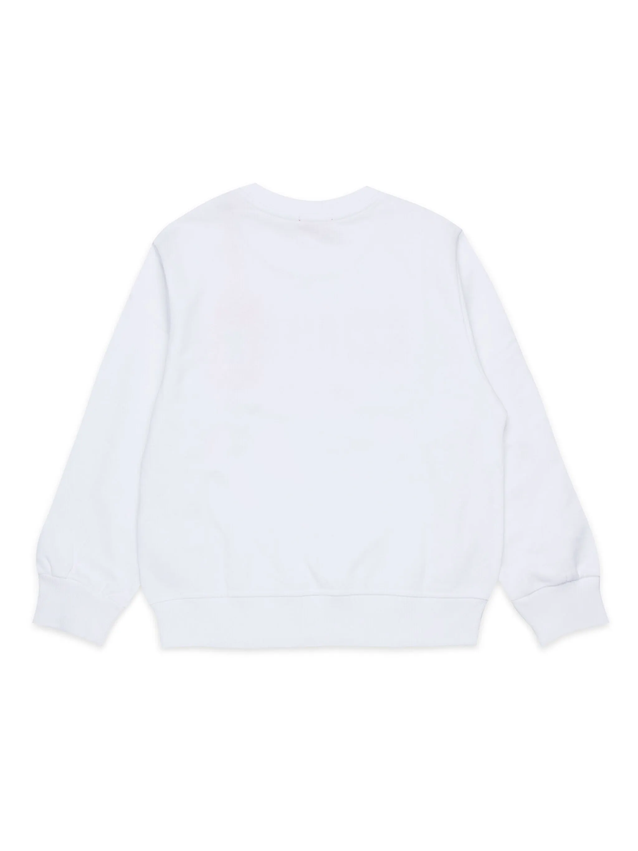 Diesel felpa in cotone con stampa logo bianco rosso J02040-KYAVF K100 DIESEL