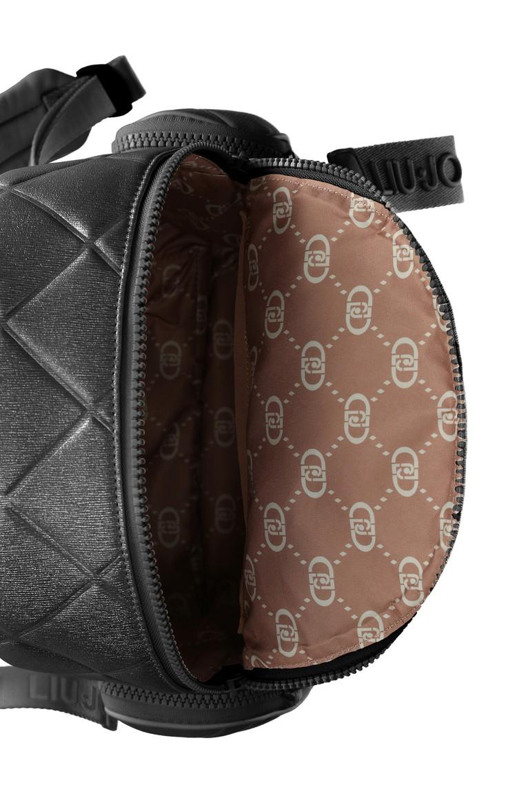 Liu Jo zaino in ecopelle trapuntata glitterata nero TA5294E0669 22222 LIU JO