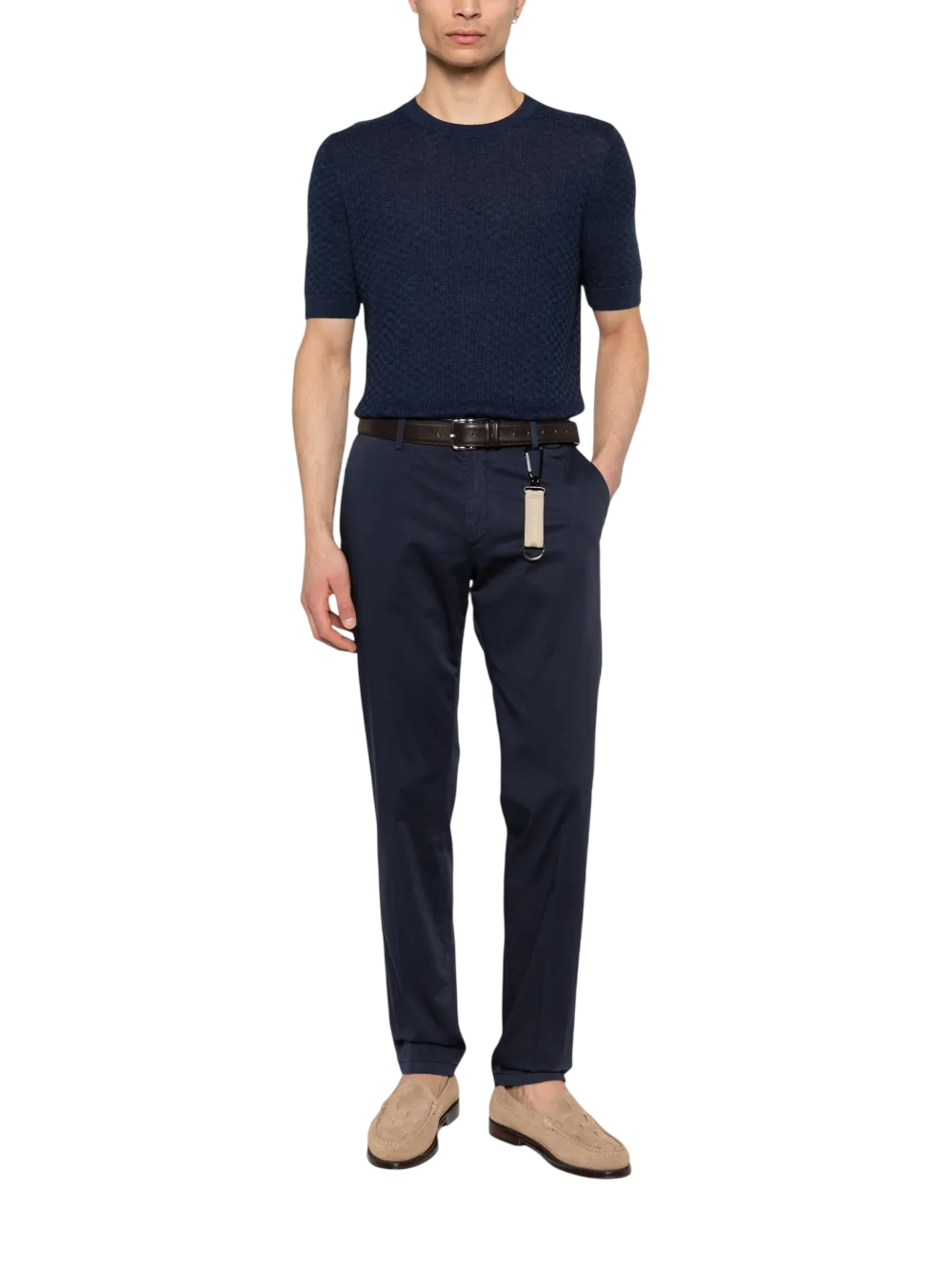 Manuel Ritz pantaloni uomo skinny in cotone blu 4032P1408TC-263291 89 MANUEL RITZ