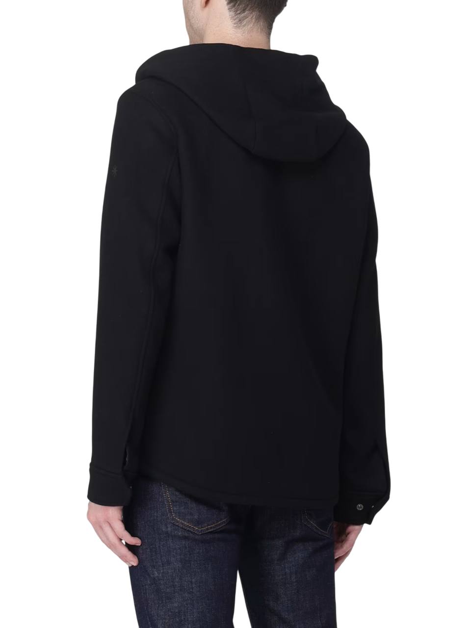 Manuel Ritz cappotto corto cargo con cappuccio nero 3932H8409FC-253738 99 MANUEL RITZ