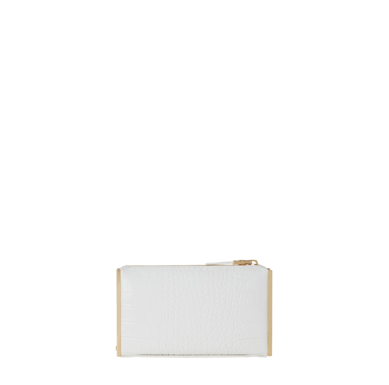 Elisabetta Franchi clutch in ecopelle coccodrillo bianco BS51A56E2 360 ELISABETTA FRANCHI