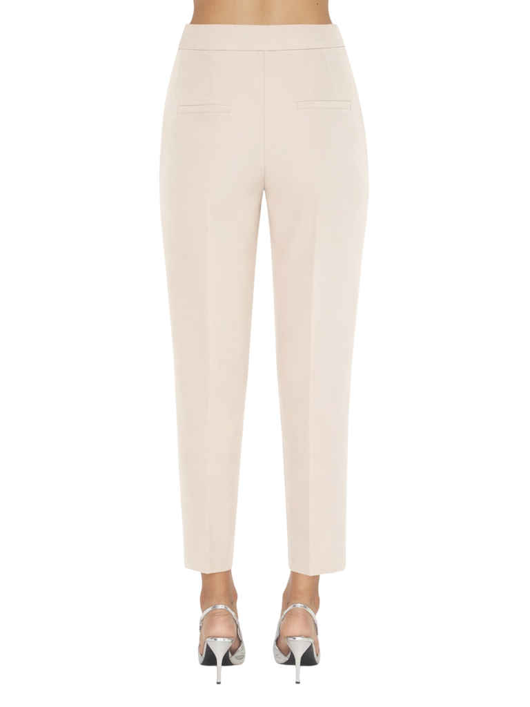 Silence pantaloni gamba slim donna ecrù NP2002KEY GREIGE SILENCE