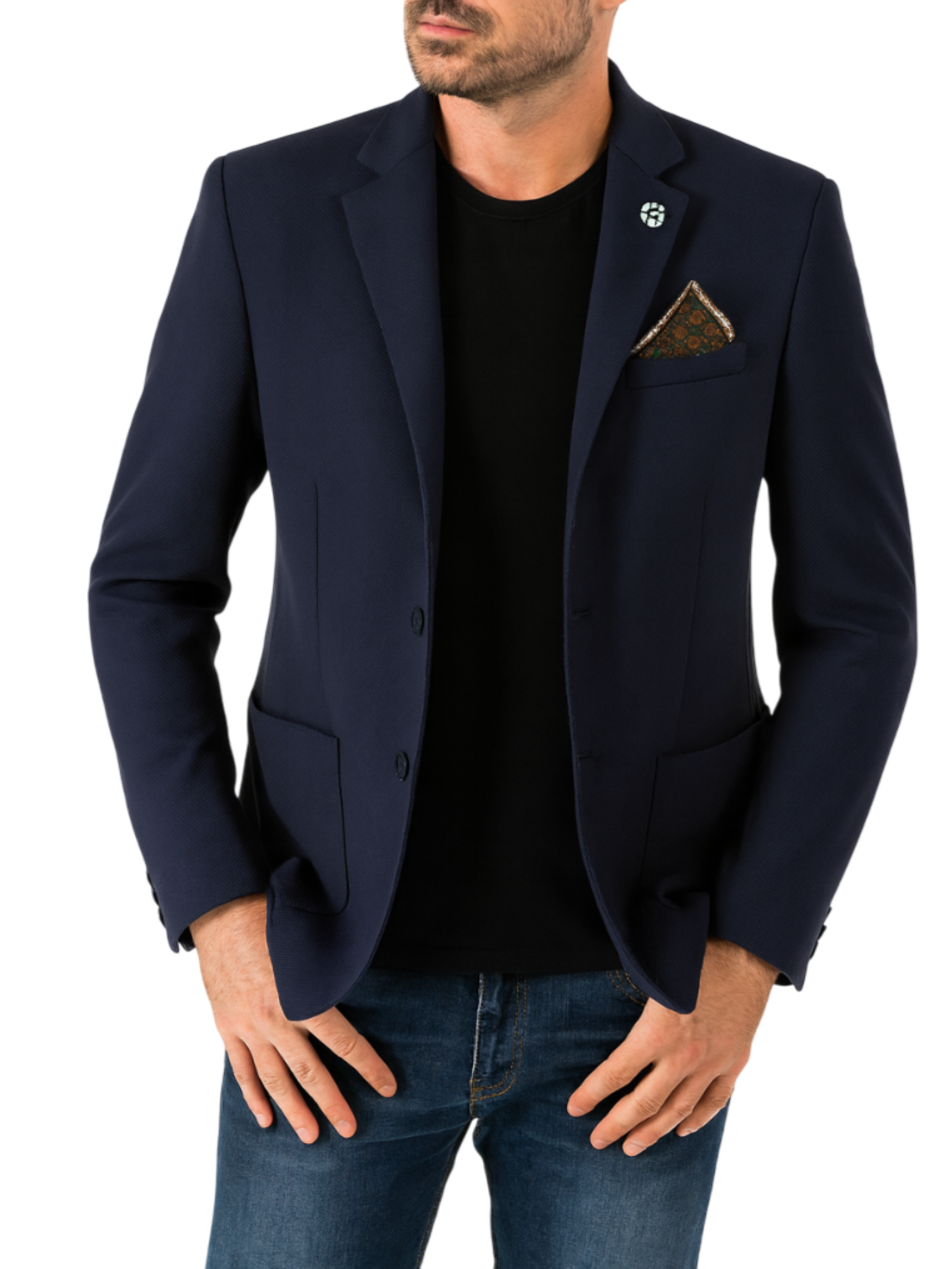 Le Braghe giacca blazer monopetto blu G525-2540 BLU Le Braghe