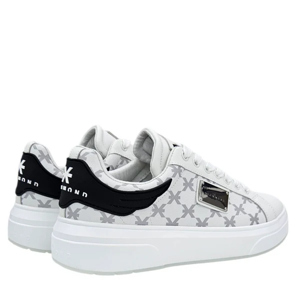 John Richmond sneakers uomo in pelle stampa iconica bianco 31019 A John RICHMOND