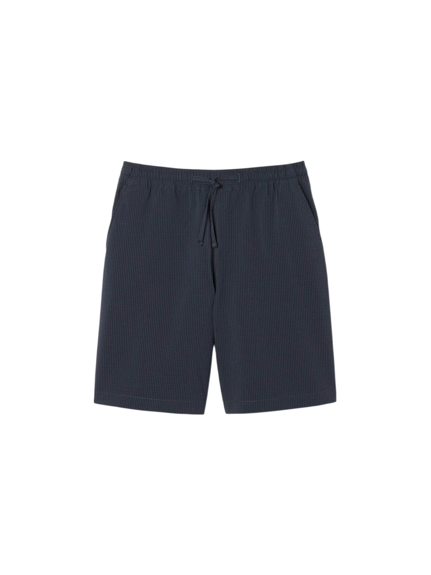 Lacoste bermuda uomo in seersuker misto cotone nero grigio GH1977 4CI LACOSTE