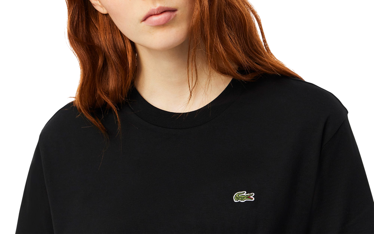 Lacoste T-shirt manica corta in jersey nero TF7215 031 LACOSTE