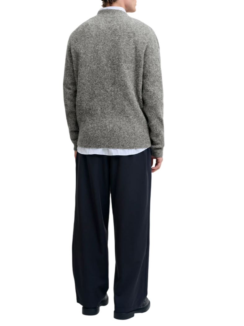 Jack&Jones cardigan uomo misto lana grigio melange 12289068 MEDIUM GREY MELANGE JACK&JONES