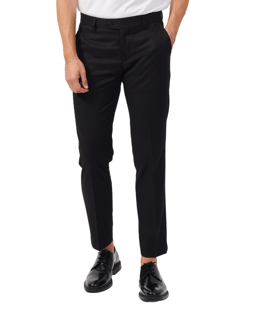 Mulish completo uomo giacca monopetto e pantaloni nero ZEUS-AB7200 NERO MULISH