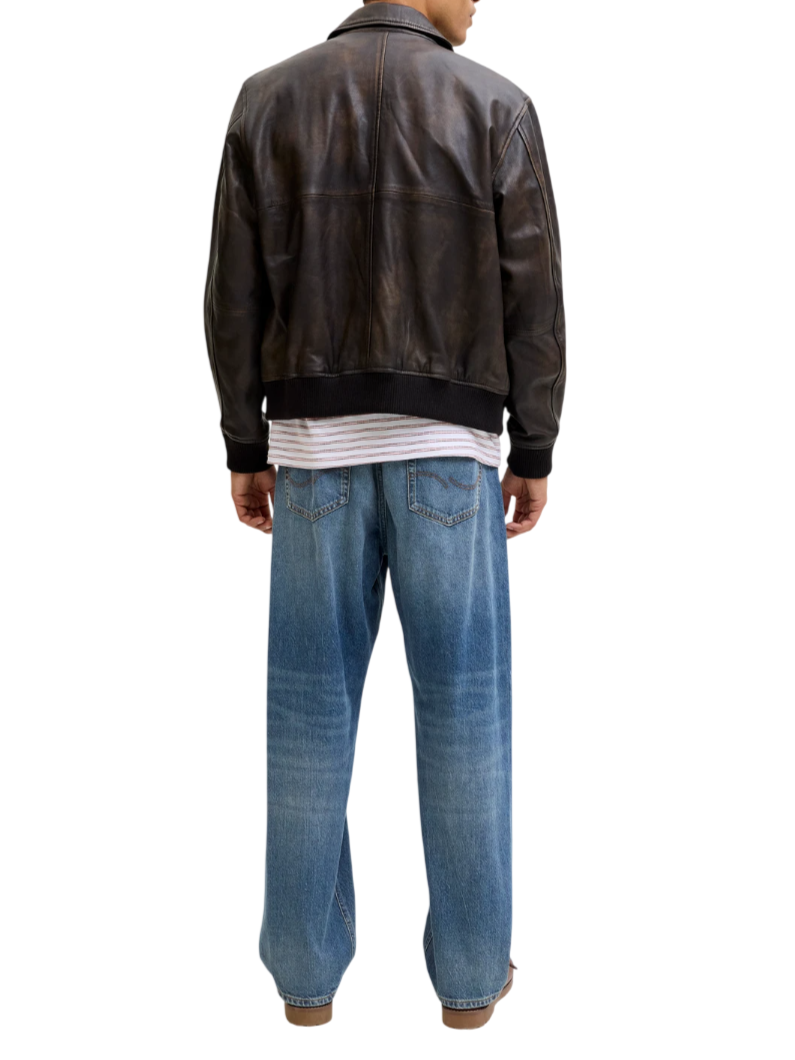 Jack&Jones jeans uomo Loose Eddie lavaggio blu 12290185 HA840 JACK&JONES