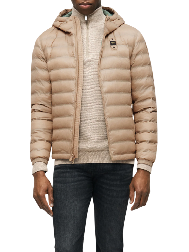 Blauer giubbino imbottitto uomo con cappuccio Charles beige 26SBLUC02179-007104 327RF BLAUER