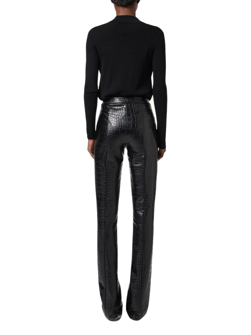 Elisabetta Franchi body in maglia con catena nero BK75B56E3 110 ELISABETTA FRANCHI