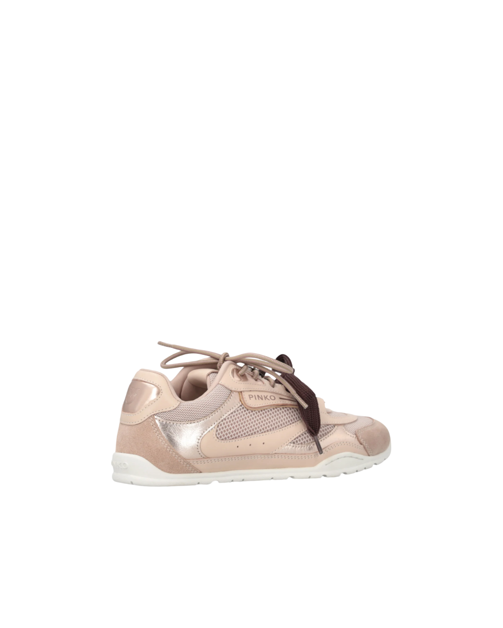 Pinko sneakers Yulia in pelle e mesh doppi lacci rosa SS0185P020 P26 PINKO