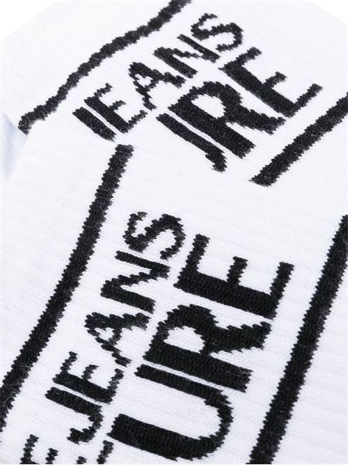 Versace Jeans Couture calzini in spugna con logo bianco 78GA0J04-ZG079 L02 VERSACE Jeans Couture