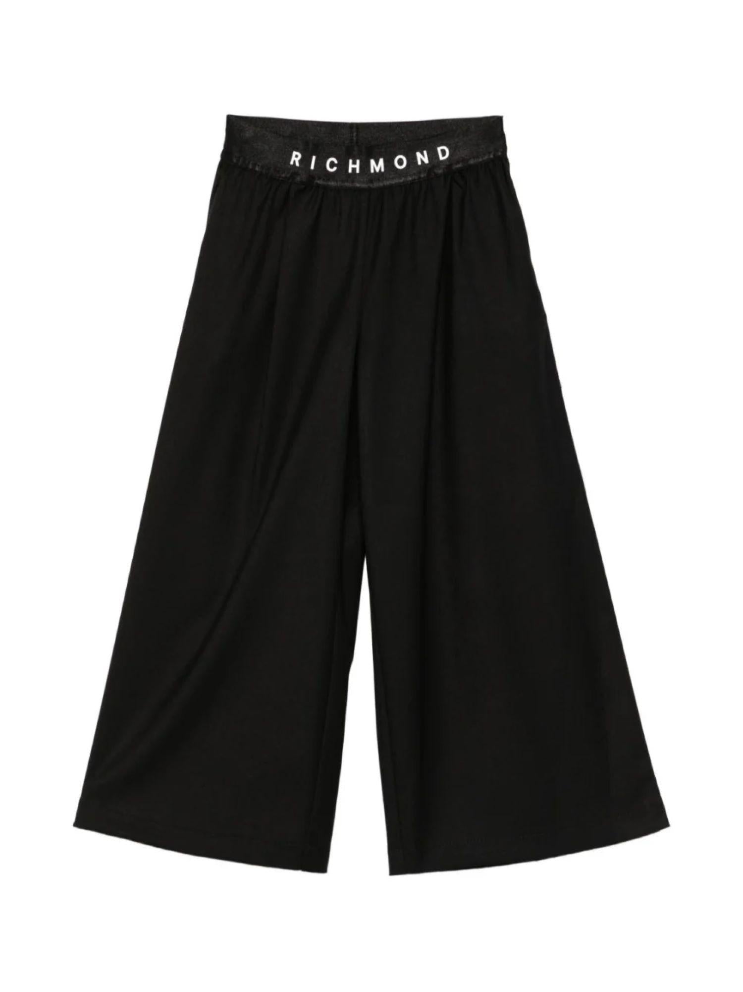 John Richmond pantaloni gamba larga bambina nero RGA25216PA BLACK John RICHMOND
