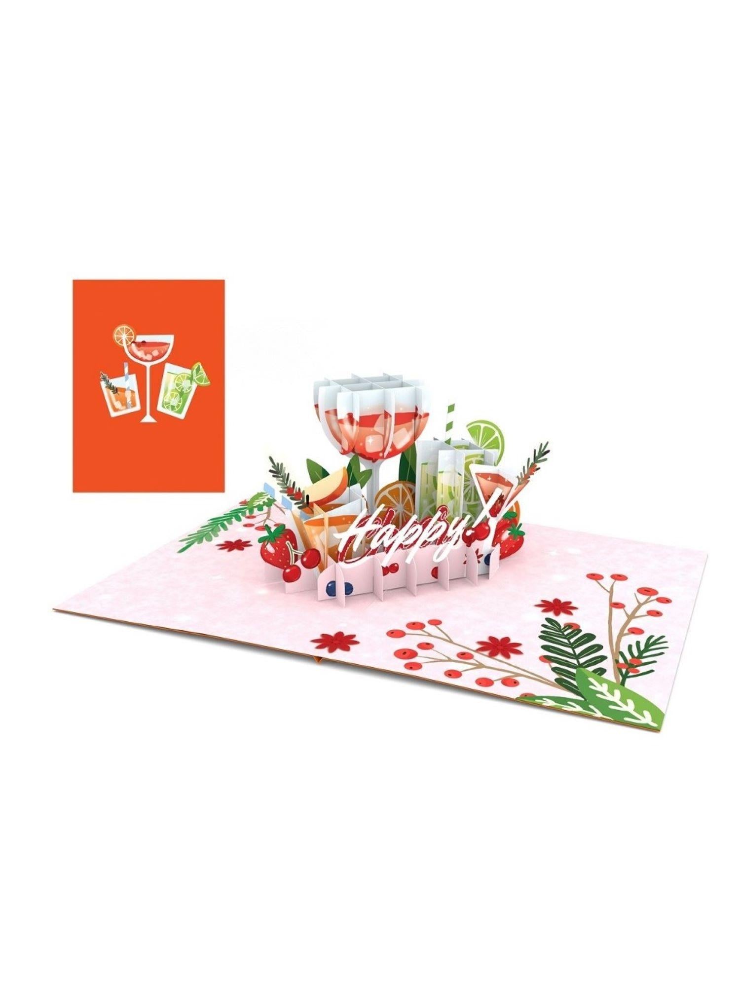 Origamo biglietto di auguri Happy Hour KP065 HAPPY HOUR ORIGAMO