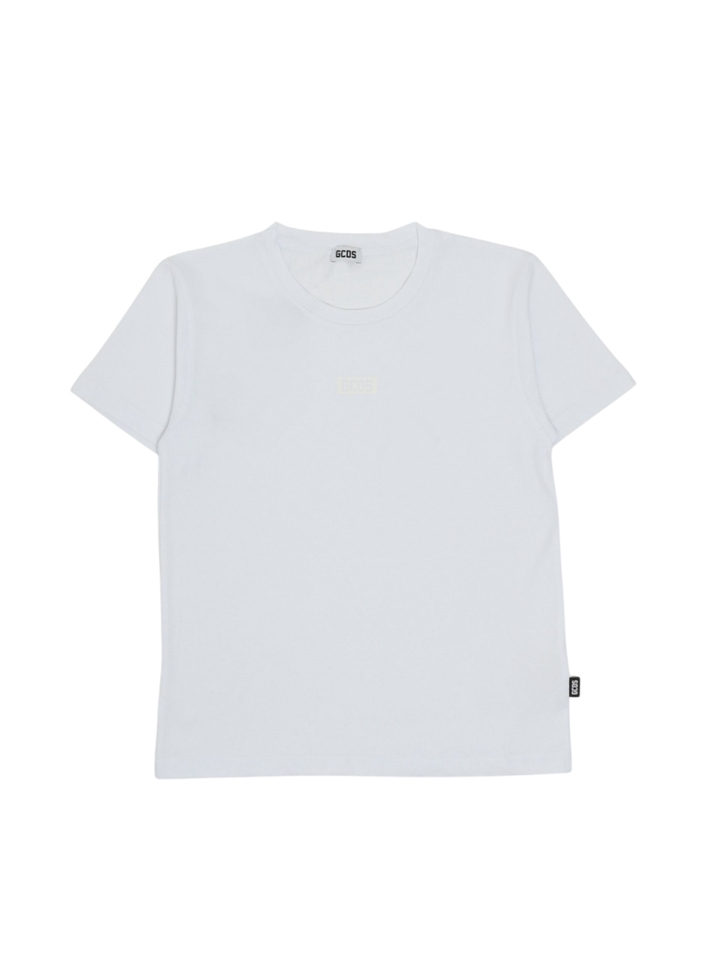 Gcds T-shirt unisex bambino manica corta bianco Z0UJQC604J105 OPTIC WHITE-WHITE GCDS