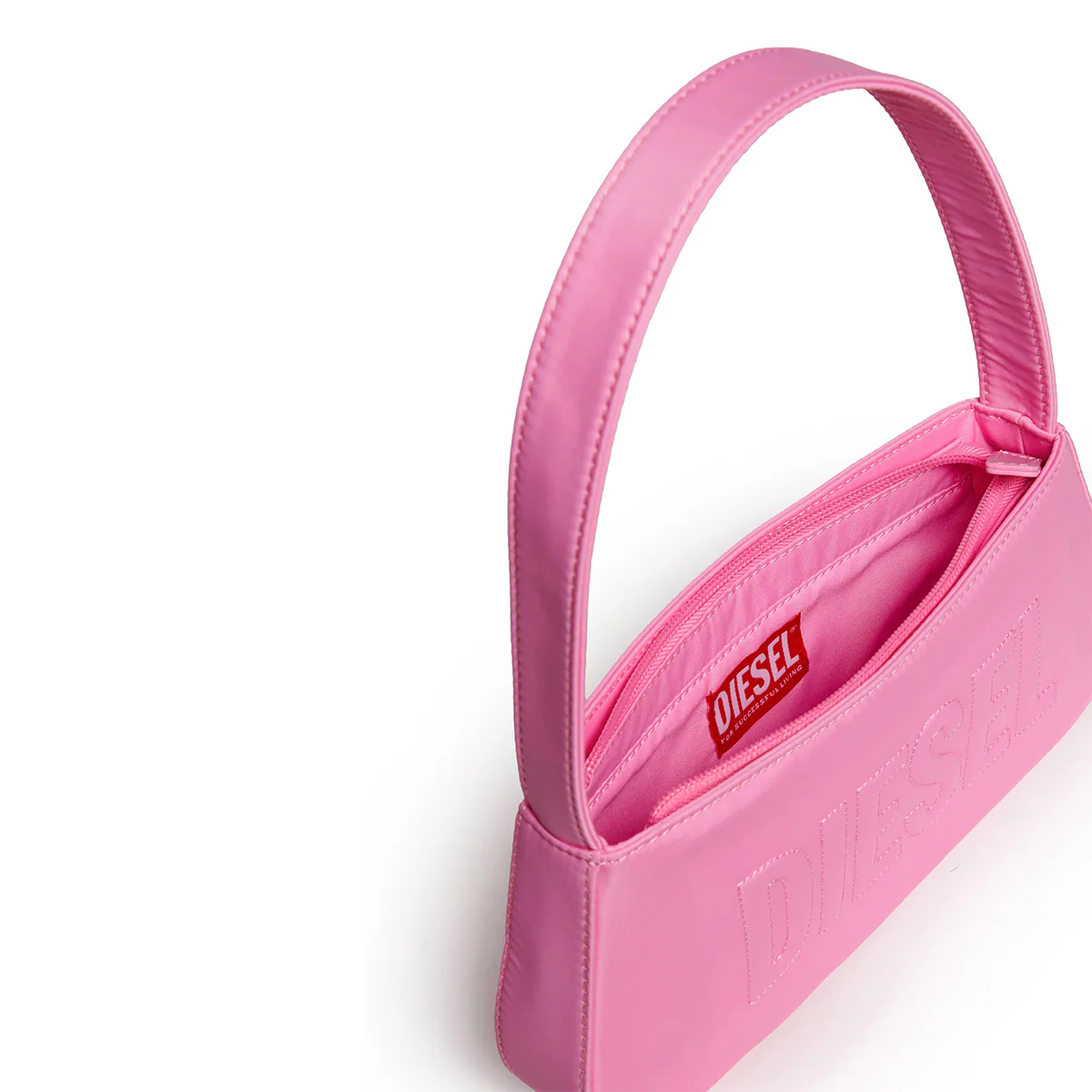 Diesel borsa a spalla Wdelia con logo rosa J02521-KXBEW K399 DIESEL