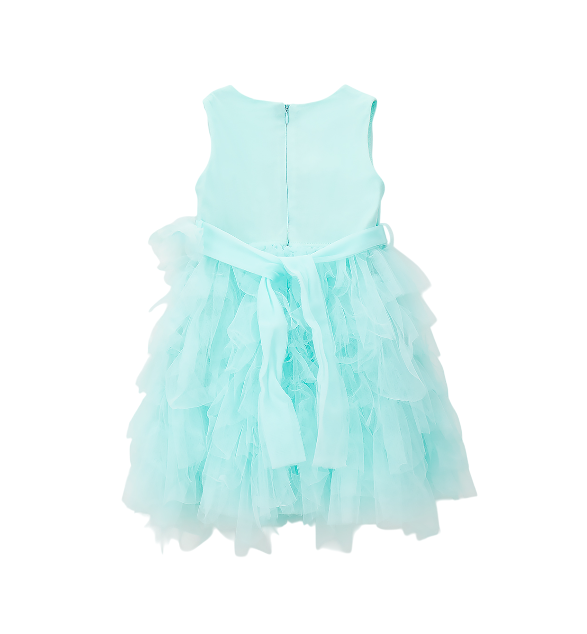 iDo abito cerimonia bambina in tulle verde acqua 4G332 4156 iDO