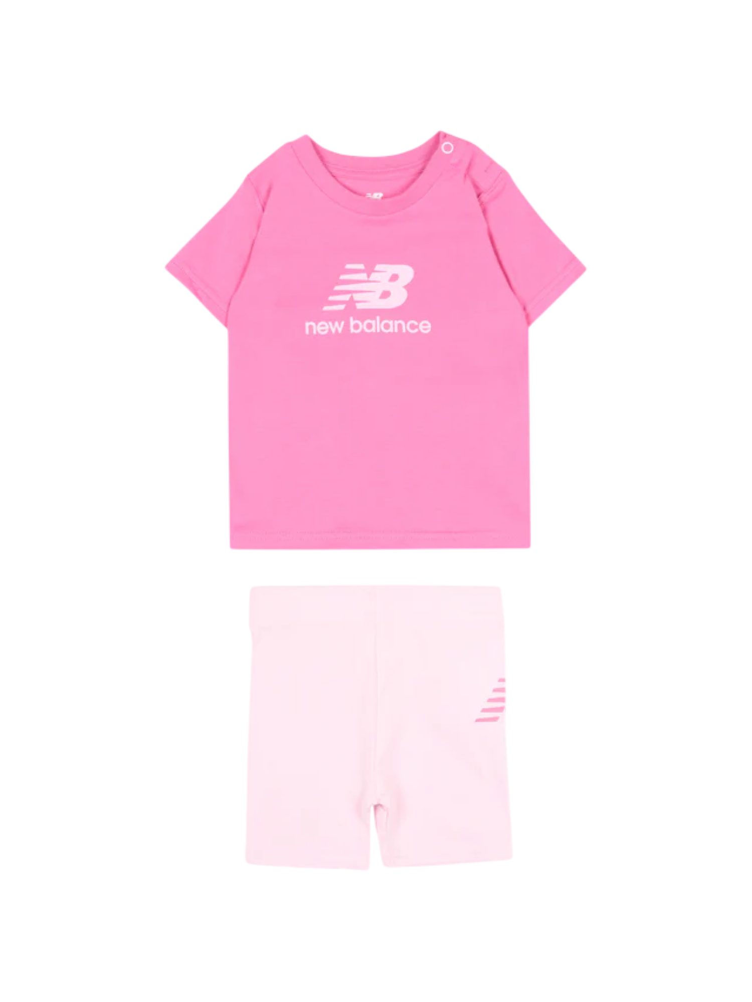 New Balance completo neonata T-shirt e shorts rosa IS61S5Q4I AAC NEW BALANCE