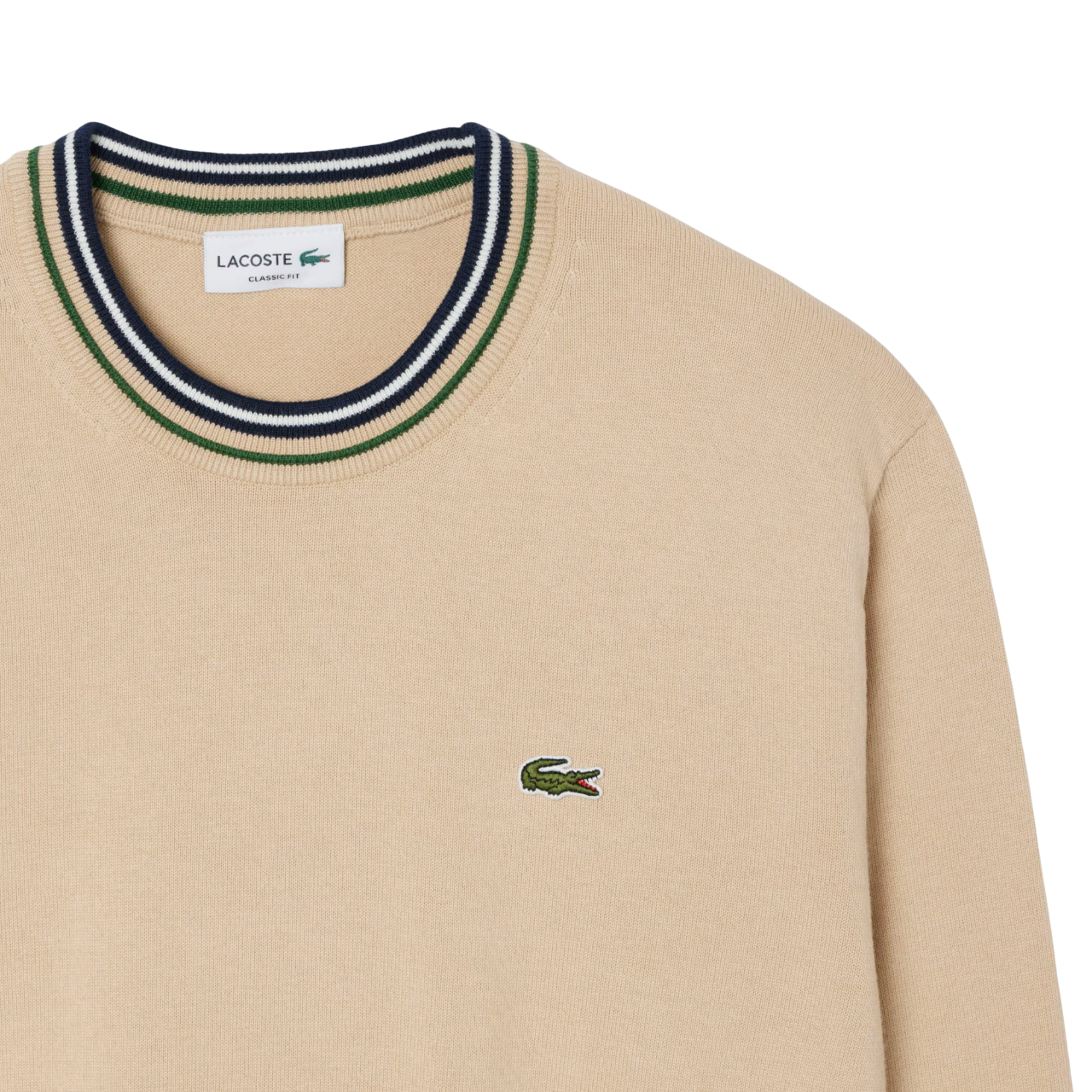 Lacoste maglia uomo in cotone beige AH5158 DV0 LACOSTE