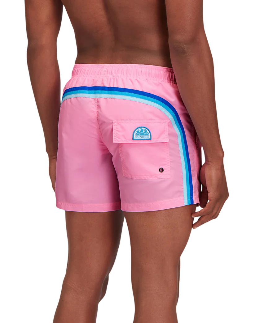 Sundek boxer mare uomo in nylon rosa M504BDTA100 57002 SUNDEK