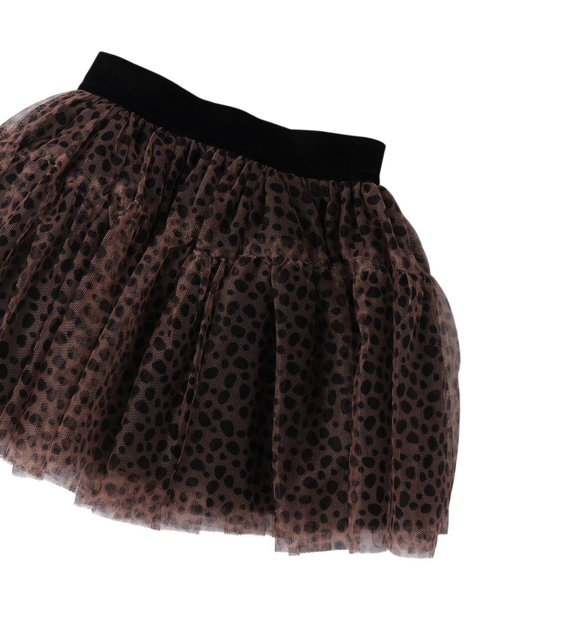 iDo gonna in tulle stampa animalier marrone nero 4F363 6BUA iDO
