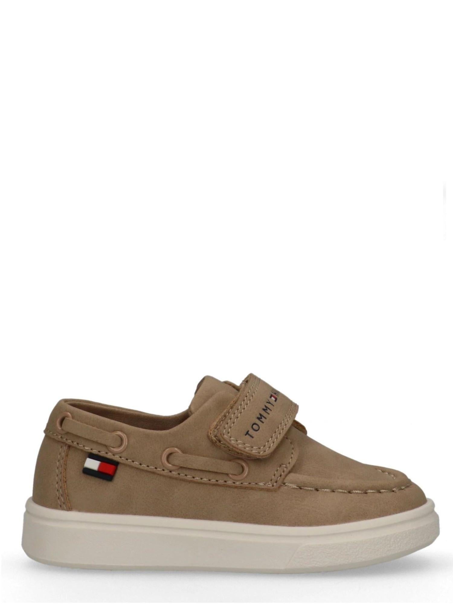 Tommy Hilfiger sneakers bambino in ecopelle con velcro beige T1B4-34340-0315 500 Tommy Hilfiger