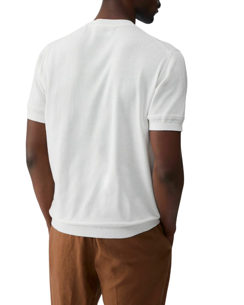 Liu Jo maglia uomo manica corta in cotone panna QA6081MA71P 14201 LIU JO