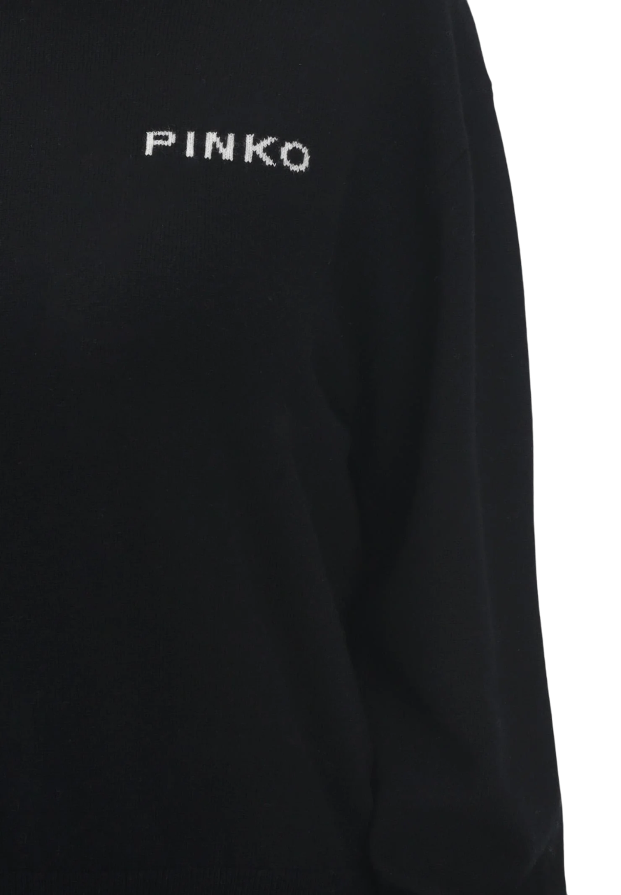 Pinko maglia Martinica in lana e cashmere nero 105561-A2SI ZZ2 PINKO