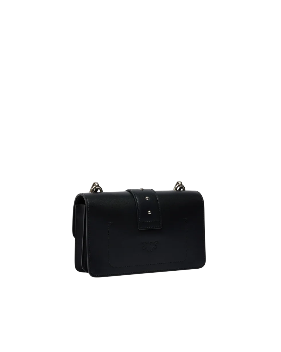 Pinko borsa a tracolla Love Bag One Mini nero argento 105856-A0F1 Z99O PINKO