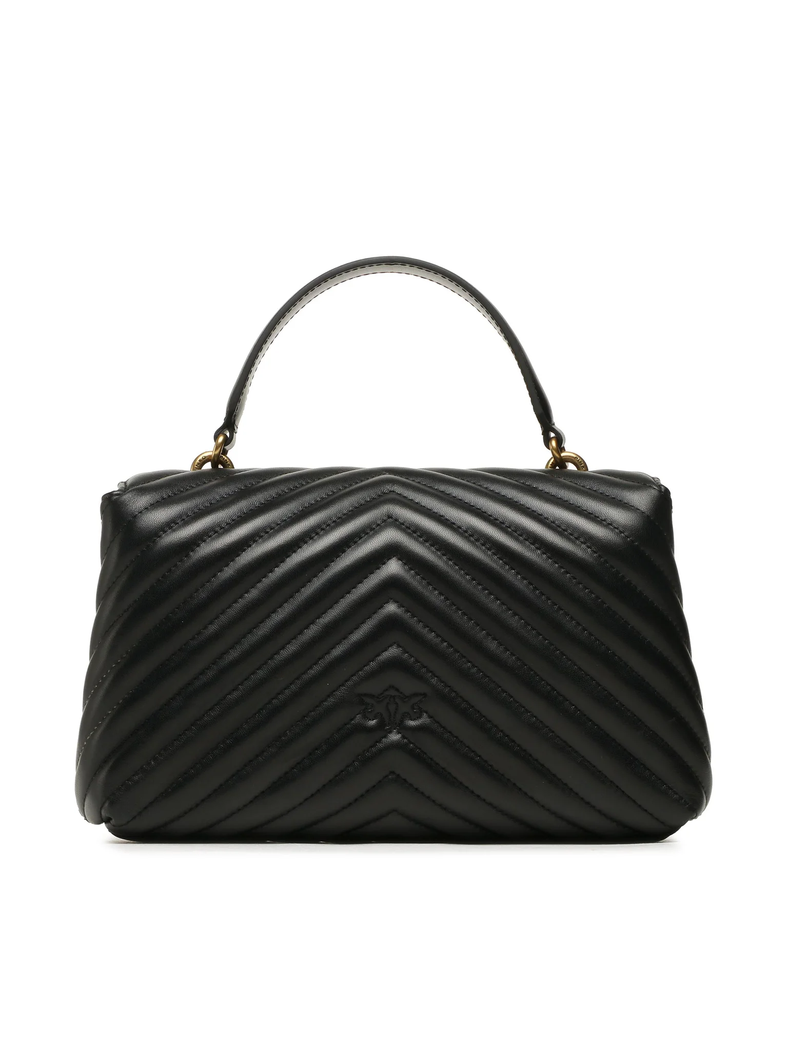 Pinko borsa Love Lady Puff Classic chevron nero oro 100043-A0GK Z99Q PINKO