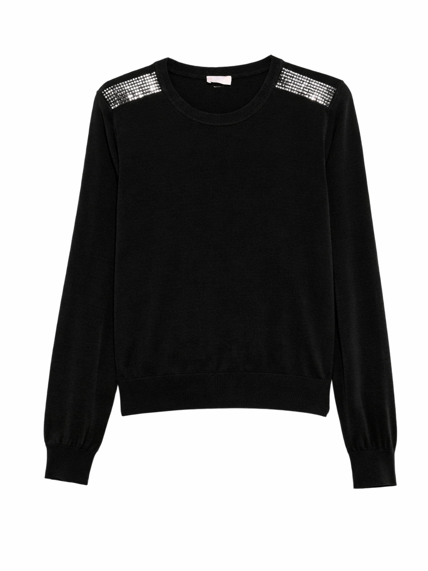 Liu Jo maglia donna con applicazioni gioiello nero TA6043MS014 22222 LIU JO