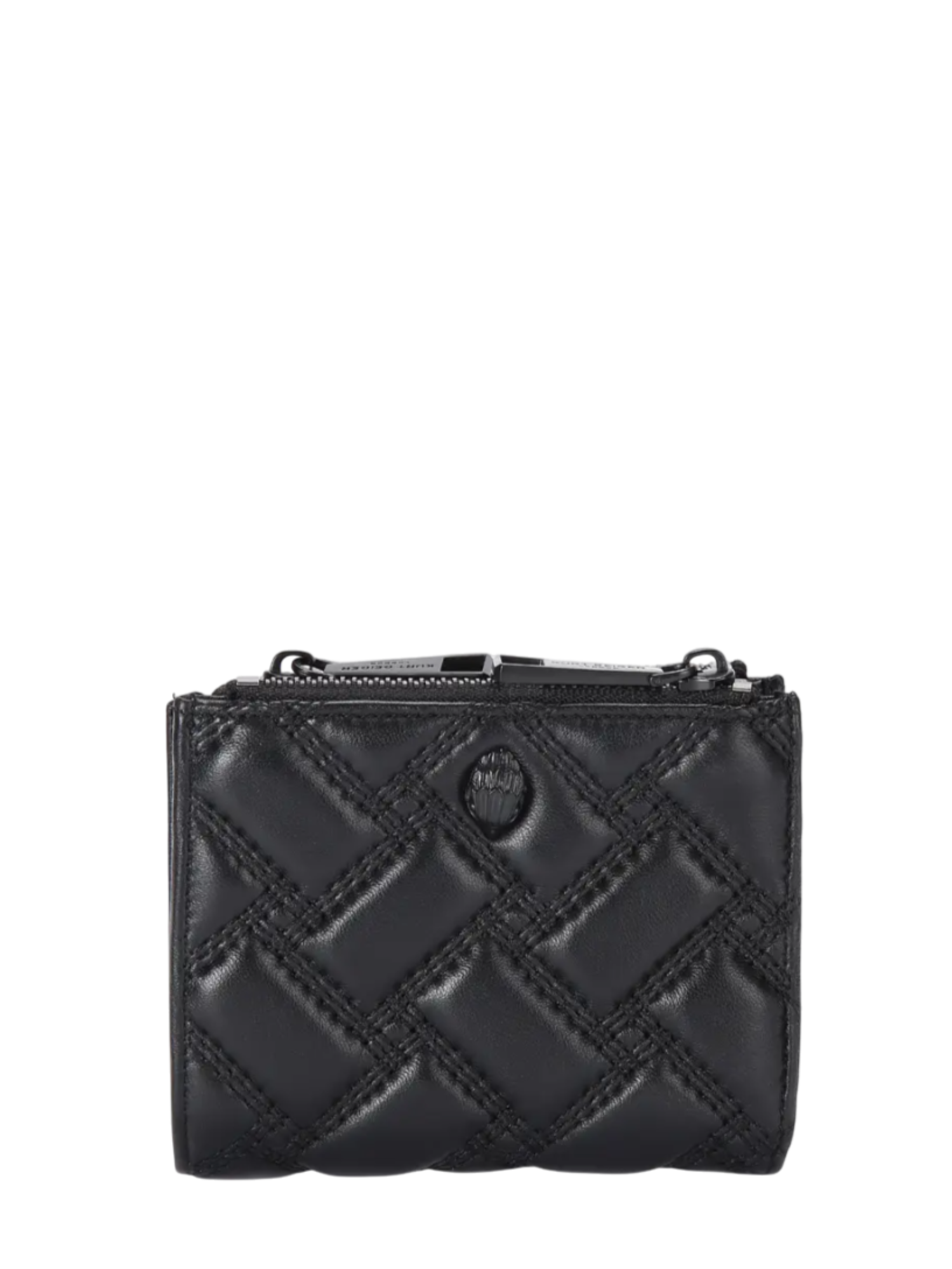Kurt Geiger portafogli in pelle trapuntata nero 0648500109 BLACK KURT GEIGER