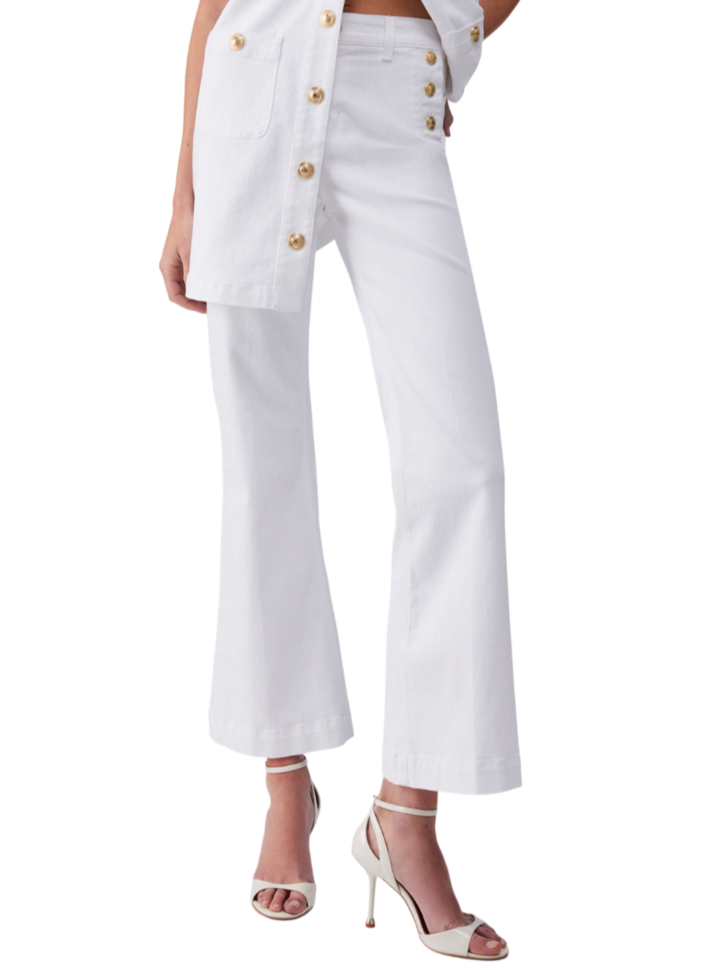 Liu Jo jeans a zampa donna vita alta bianco UA6162T456A 11111 LIU JO