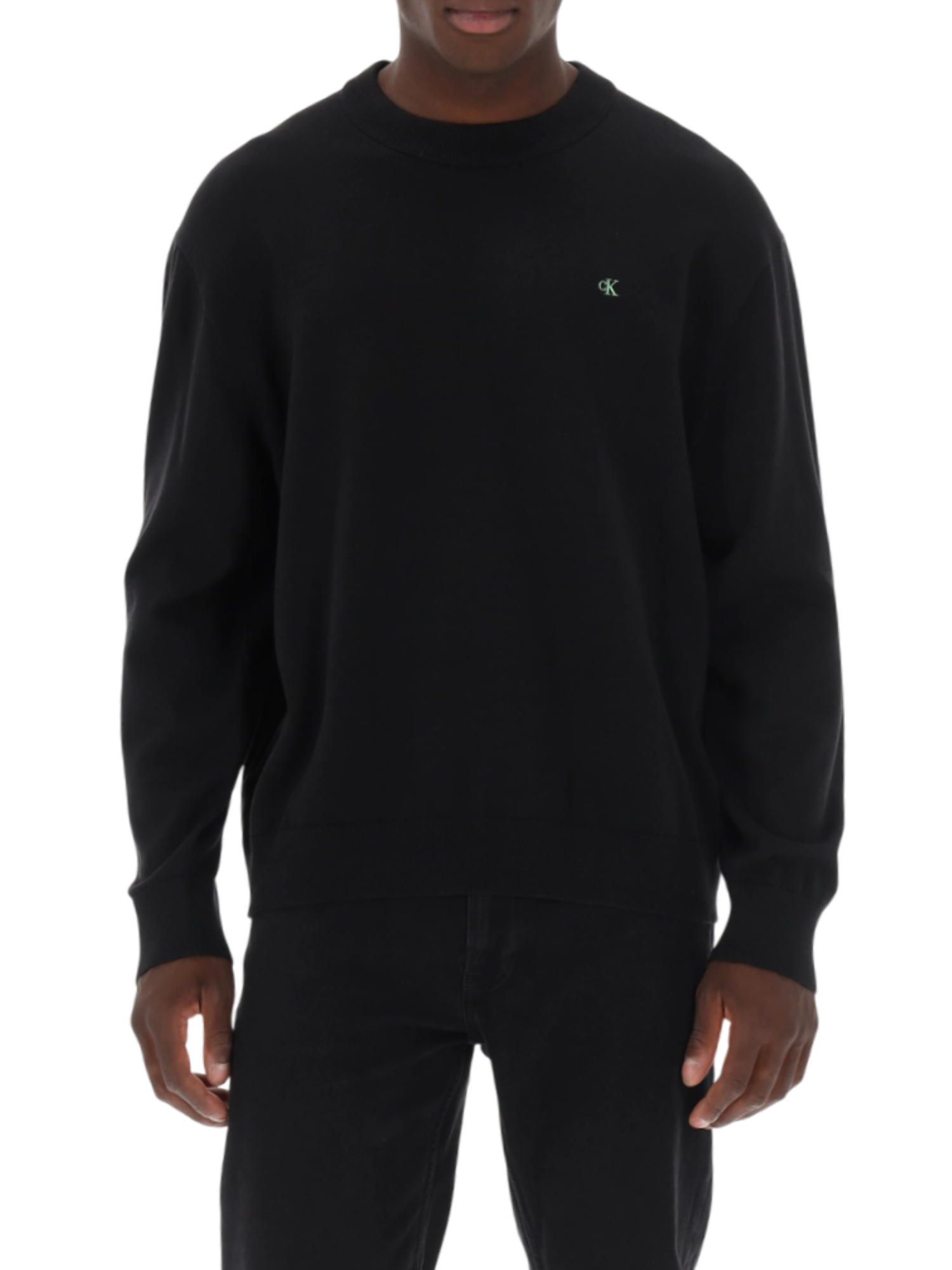 Calvin Klein Jeans maglia uomo con logo monogram nero LV04RC309G UB1 Calvin Klein Jeans