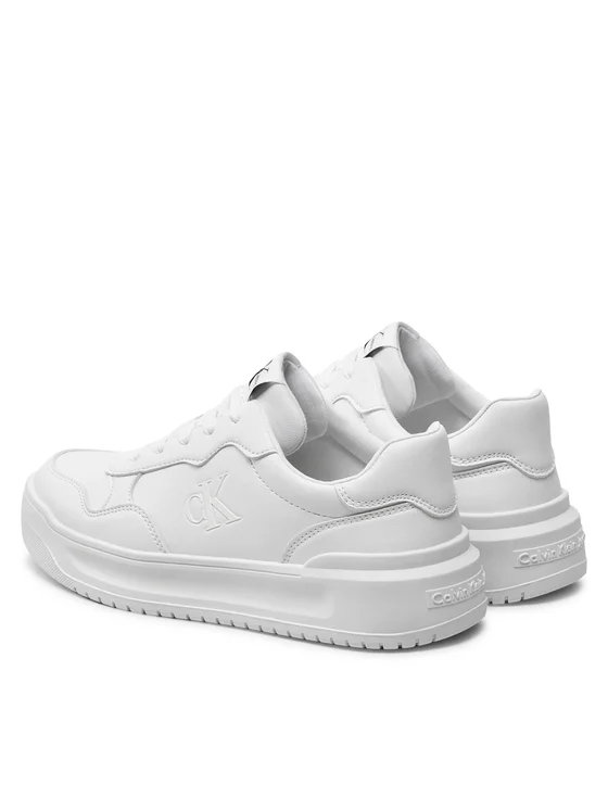 Calvin Klein Jeans sneakers in ecopelle con logo monogram bianco V3A9-80980-1355 100 Calvin Klein Footwear