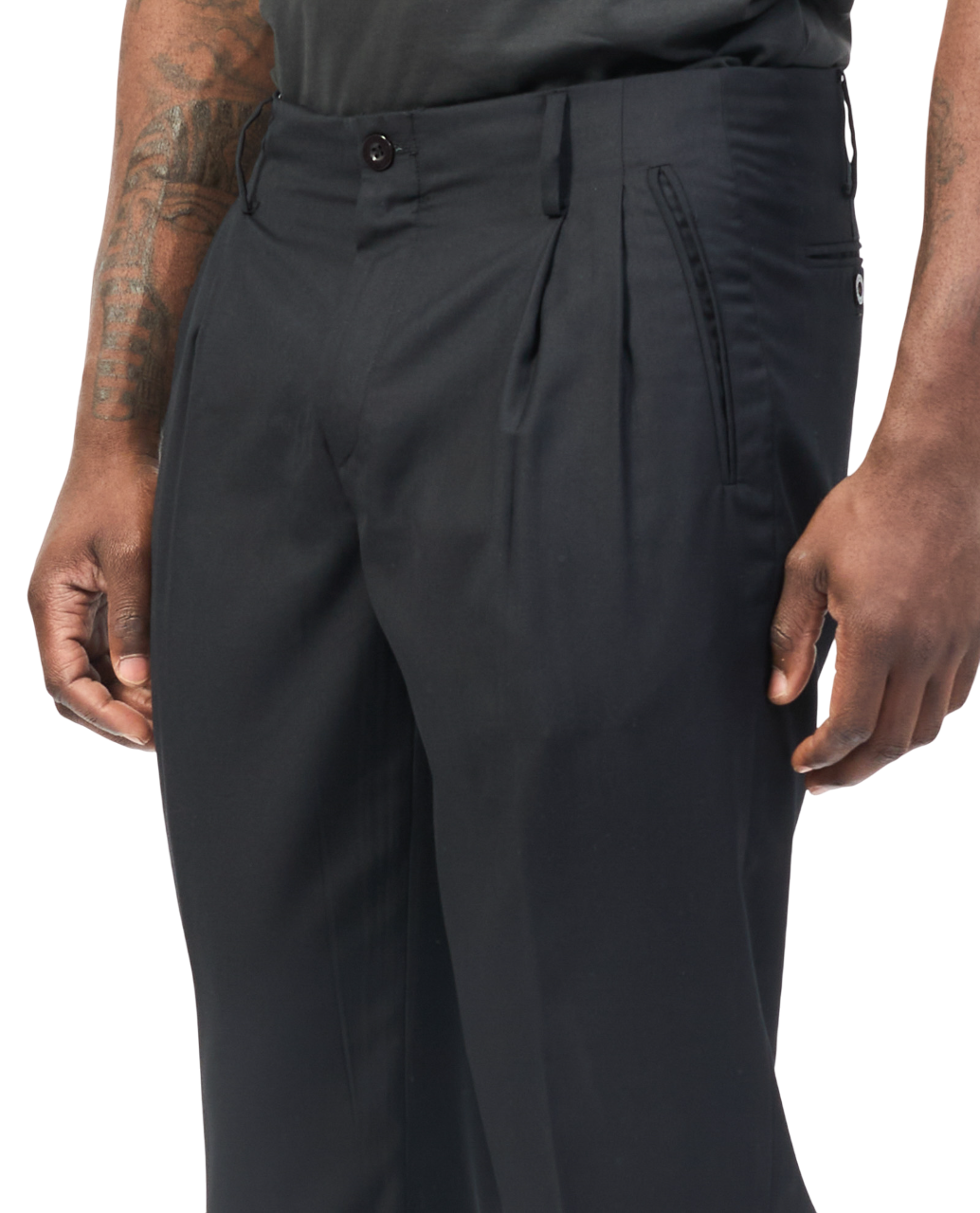 John Richmond pantaloni Rinesti con pinces gamba slim nero UMP25225PA BLACK John RICHMOND