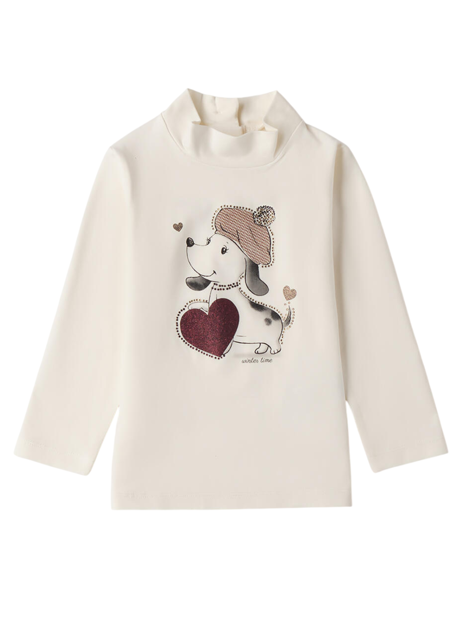 iDo T-shirt lupetto bambina panna 4F734 0112 iDO