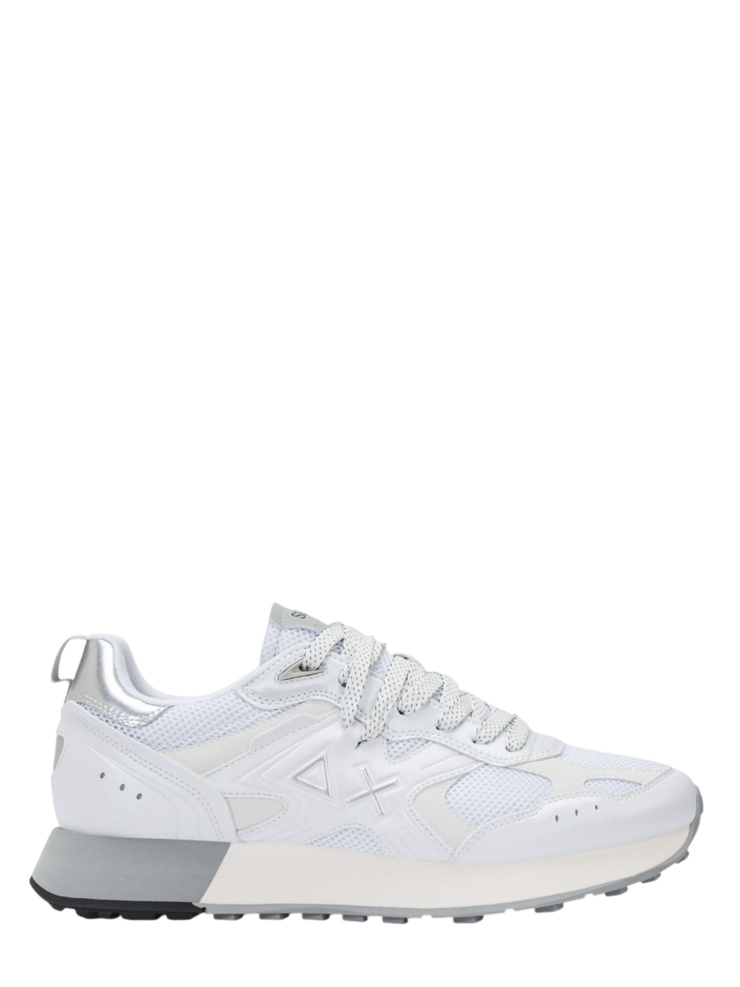 Sun68 sneakers uomo Jaki 2.0 Silver Mesh argento Z36119 BIANCO SUN68