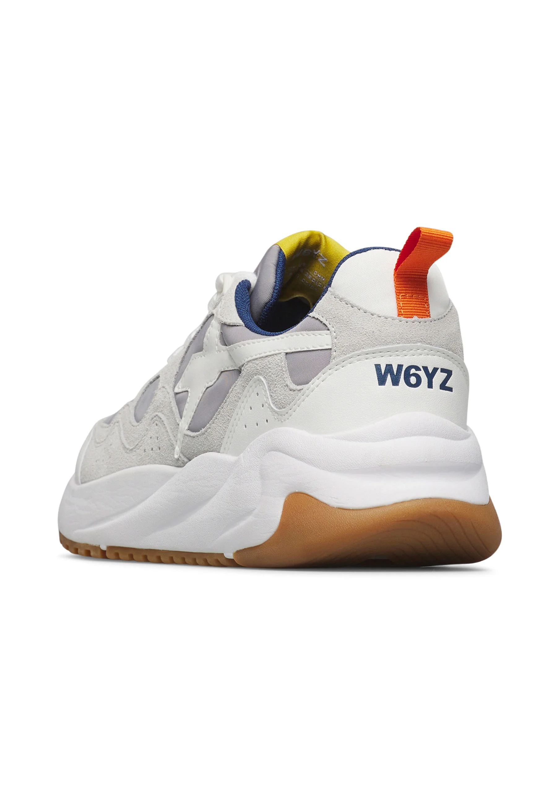 W6yz sneakers uomo Flik in suede e tessuto grigio 201945805 1N94 W6YZ