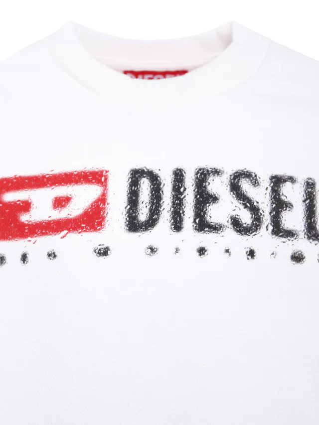 Diesel felpa Sdrops con logo bianco J02483-KYAZ3 K100 DIESEL