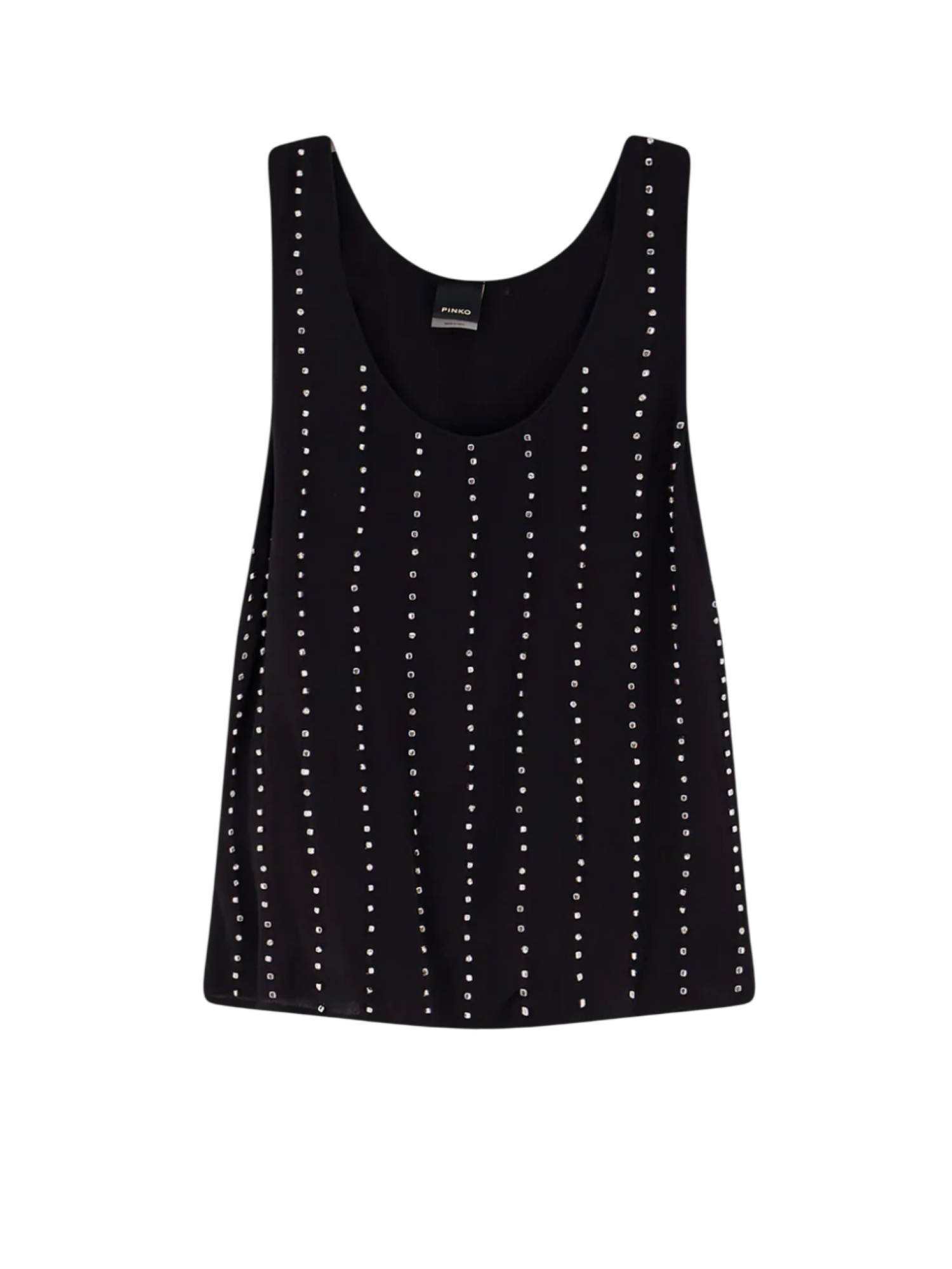 Pinko top Tessa con applicazioni gioiello nero 106214-A31F Z99 PINKO