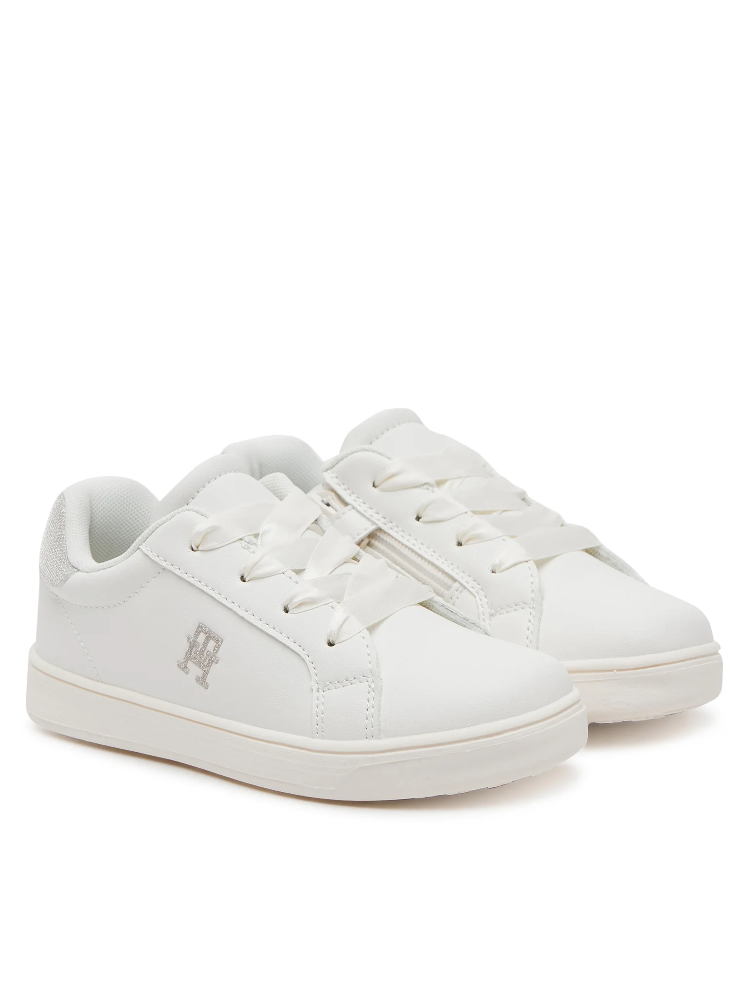 Tommy Hilfiger sneakers in ecopelle con dettagli glitter bianco T1A9-33728-1439 X024 Tommy Hilfiger