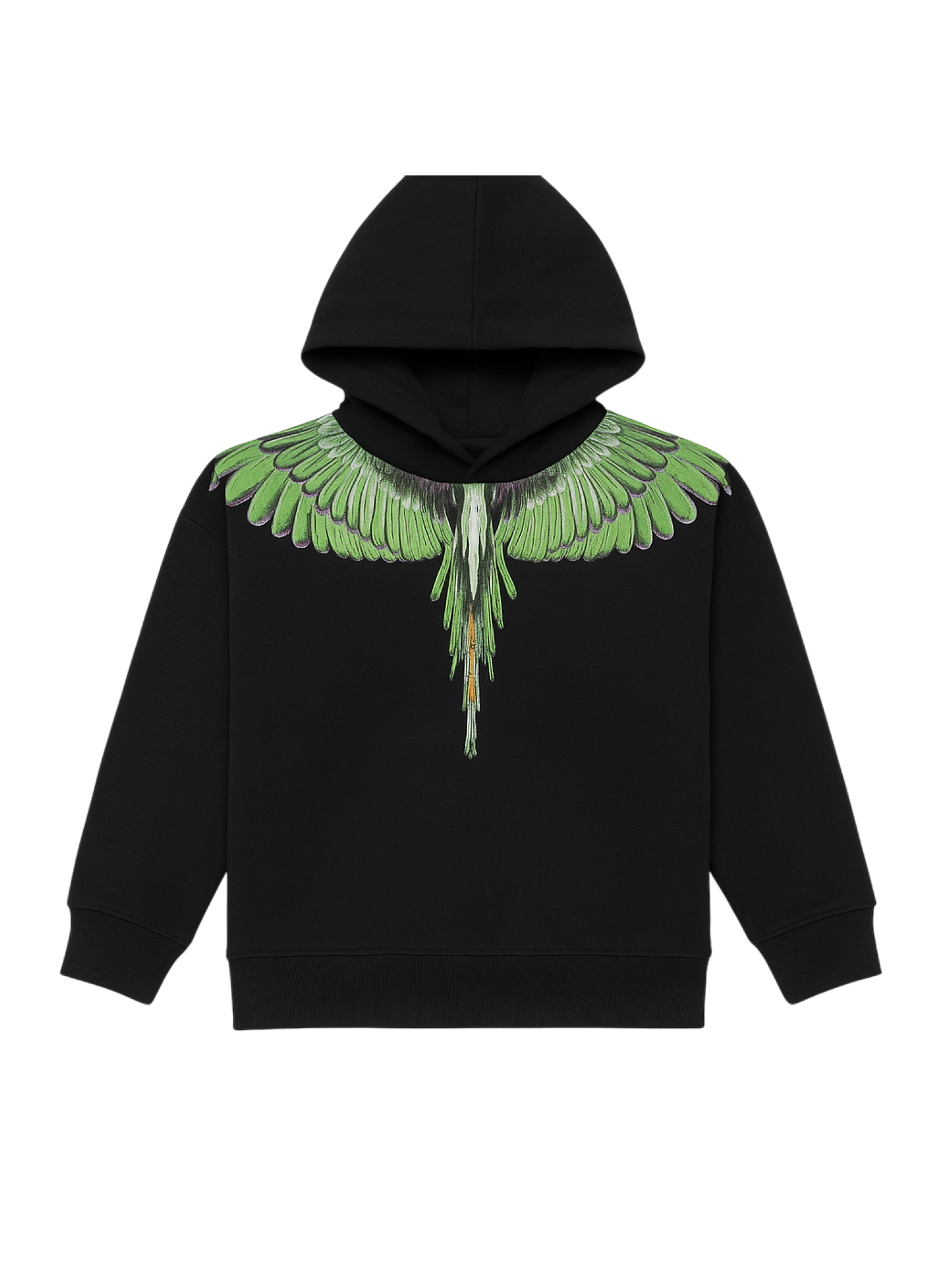 County of Milan felpa con cappuccio stampa iconica nero F5CMJBHS060 110 COUNTY OF MILAN KIDS