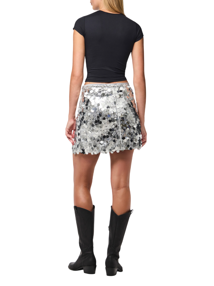 Pieces gonna corta con paillettes argento 17159626 SILVER COLOUR PIECES